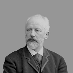 Pyotr Ilyich Tchaikovsky, c. 1890 (b / w photo)