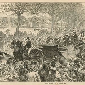 Queen Victorias visit to Victoria Park (engraving)