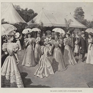 The Queens Garden-Party at Buckingham Palace (litho)