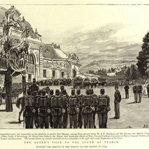 The Queens Visit to the South of France (engraving)