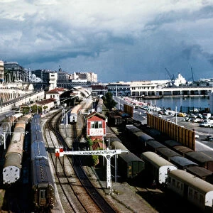 The Railway and Harbour, Algiers, 1959 (photo)