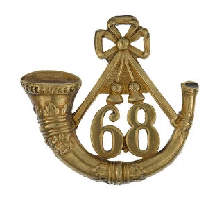 Other ranks glengarry badge, 68th (Durham) Regiment of Foot (Light Infantry), c. 1874 (glengarry badge)