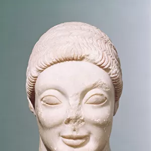 The Rayet Head, Attic, from Dipylon, c. 530 BC (marble)
