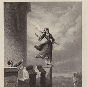 Rebecca and the Templar (engraving)