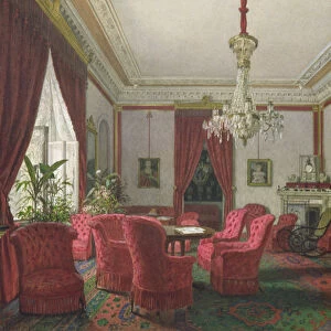 Reception Room in the Berlin Reich Chancellors Palace (w / c on paper)