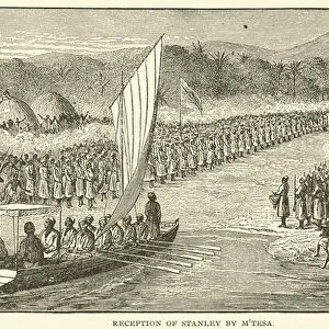 Reception of Stanley by M Tesa (engraving)