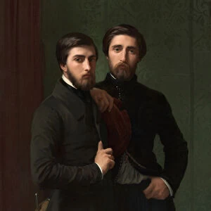 Rene-Charles Dassy and His Brother Jean-Baptiste-Claude-Amede Dassy, 1850 (oil on canvas)