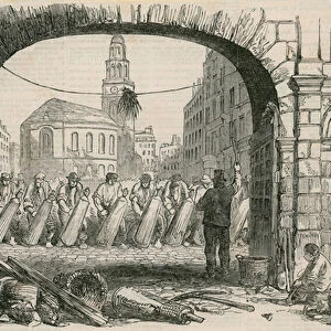 Repavement of The Strand, London (engraving)