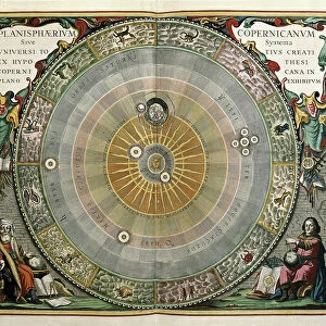 Representation of the Universe as the model of Copernicus, 1661 (engraving)
