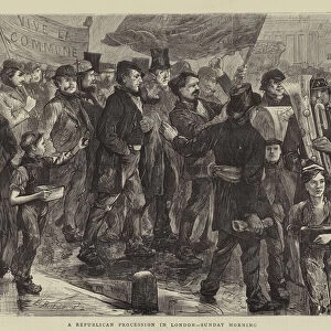 A Republican Procession in London, Sunday Morning (engraving)