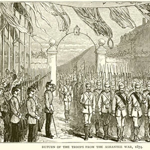 Return of the Troops from the Ashantee War, 1874 (engraving)