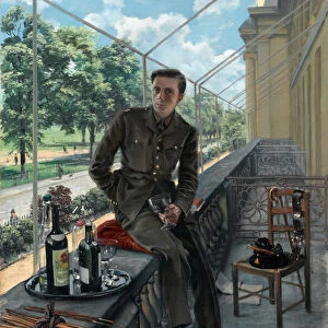 Rex Whistlers self-portrait in Welsh Guards uniform, May 1940 (oil on canvas)