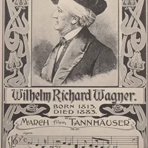 Richard Wagner, German composer (litho)