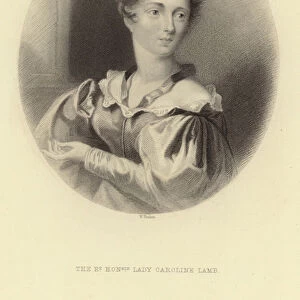 The Right Honourable Lady Caroline Lamb (engraving)