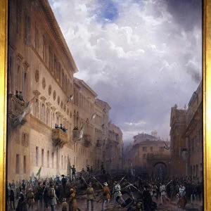 Risorgimento: The Five Days of Milan (Cinque giornate di Milano), c. 1848 (oil on canvas)
