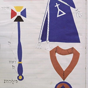 The robe (with the symbol of the Order) and regalia of the Instructor (Praemonstrator