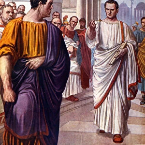 The Roman statesman Ciceron (Marcus Tullius Cicero) (106-43 BC