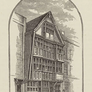 Romseys House in King Street, in which he entertained Judge Jeffreys (engraving)