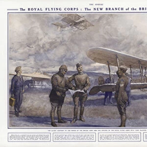 The Royal Flying Corps: the new branch of the British Army (colour litho)