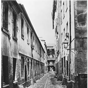 Rue du Fer-a-Moulin, Paris, 1858-78 (b / w photo)