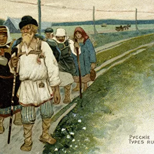 Russian travellers on foot in the 19th century