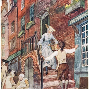 Sally in Our Alley, illustration from A Picture Song Book, 1910 (colour litho)