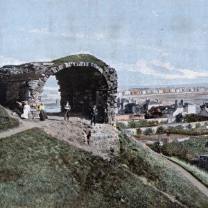 Saltcoats and Ardrossan Castle (colour photo)
