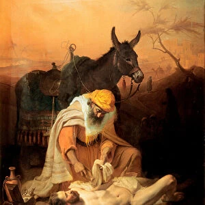 The Samaritan of the Gospel 1851 (oil on canvas)