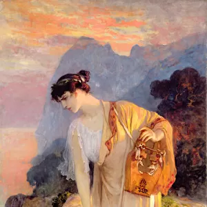 Sappho (oil on canvas) c. 1910