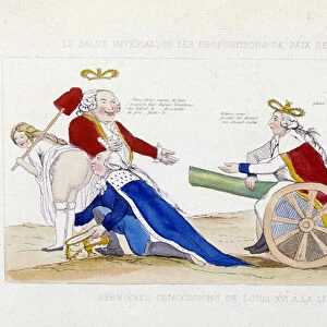 Scatological Cartoon - Louis XVI and Freedom, May 1792, Carnavalet