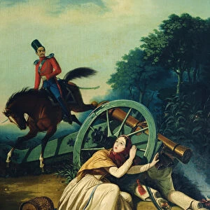 Scene from the 1812 Franco-Russian War, 1830s (oil on canvas)