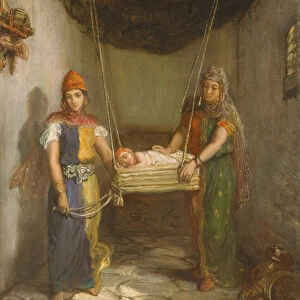 Scene in the Jewish Quarter of Contantine, 1851 (oil on canvas)