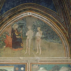 Scene from the Old Testament: The forbidden fruit, 1356-67 (fresco)