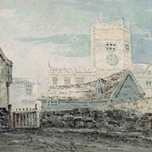 The School, Shrewsbury (watercolour)