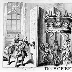 The Screen, 1742 (etching)
