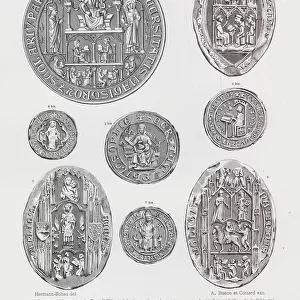 Seals, 14th Century (engraving)