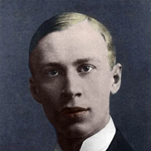 Serge Prokofiev (hand-coloured photo)