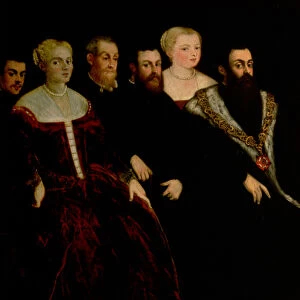Seven members of the Soranzo Family (see also 70478)