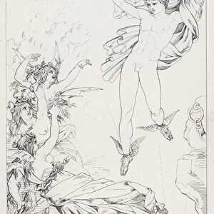 Shelleys Prometheus Unbound, Act I (engraving)