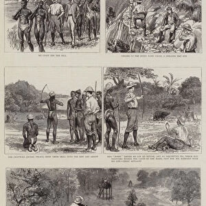 A Shooting Trip to Dalma, District of Maunbhoom, Lower Bengal, India (engraving)