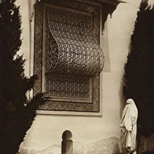 Sidi-Bou-Said, Harem window (b / w photo)