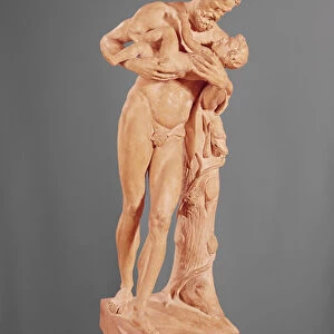 Silenus Carrying the Infant Bacchus (stone)