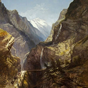 The Simplon Pass (oil on canvas)