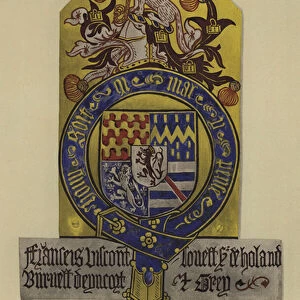 Sir Francis Lovel, viscount Lovel of Tichmersh and lord Holand, 1483-1487 (chromolitho)