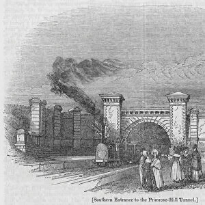 Southern Entrance to the Primrose-Hill Tunnel (engraving)