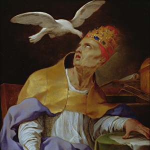 St. Gregory the Great (c. 540-604) (oil on canvas)