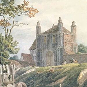 St. Johns Abbey Gate, Colchester, 18th century (w / c on paper)
