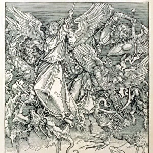 St. Michael Battling with the Dragon from the Apocalypse or The Revelations of St
