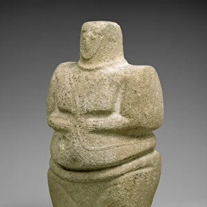 Standing female figure wearing a strap and a necklace, 3rd-2nd millennium BC