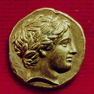 Stater of Philip II (382-336 BC) King of Macedonia, with an effigy of Apollo